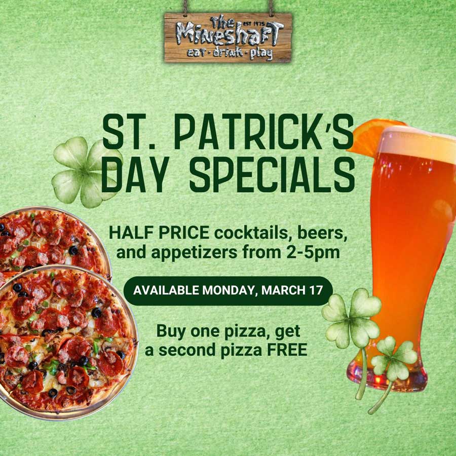Mineshaft Hartford St Patricks Day Specials 2025