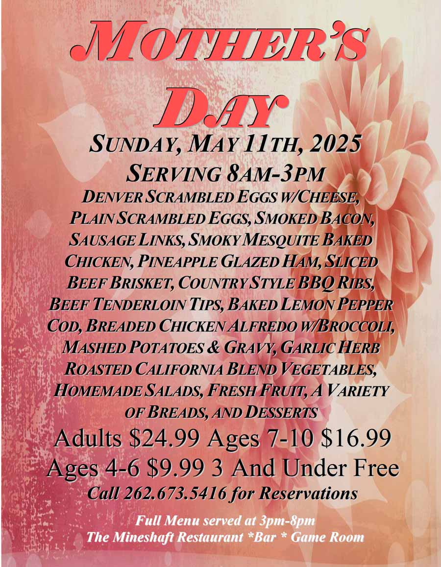 Mineshaft Hartford Mothers Day Buffet 2025