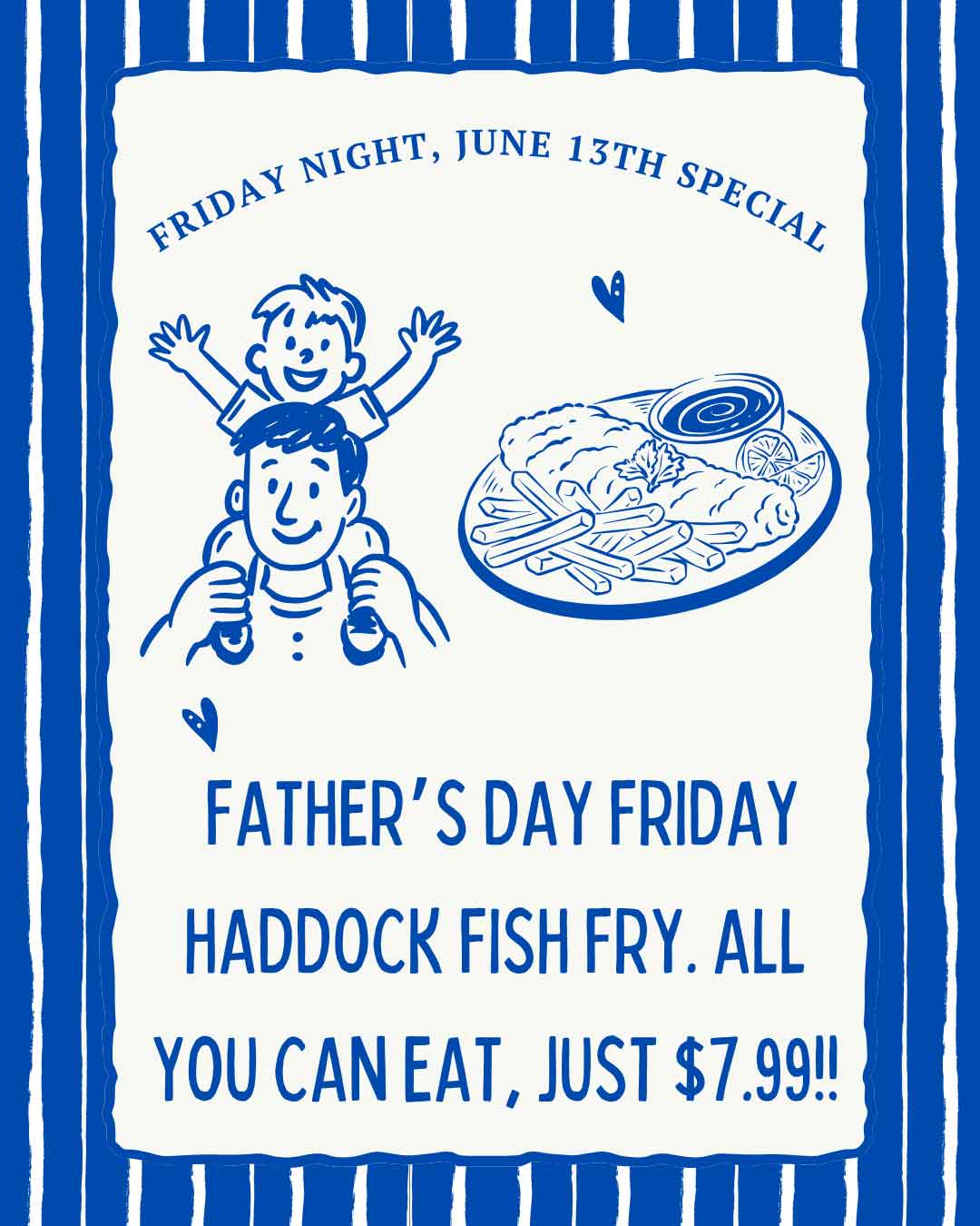 Friday Fathers Day Fishfry at Mineshaft Hartford